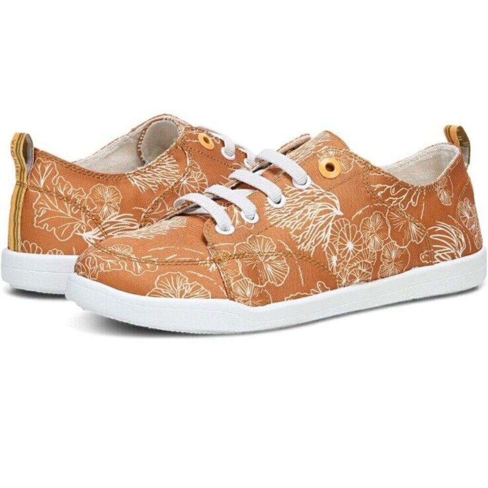 Vionic Beach Pismo‎ Sneaker Womens 7 Wide Starfish Coral Print Supportive - Picture 8 of 8